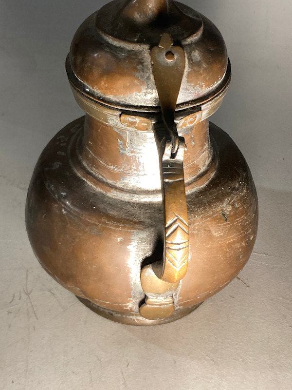 Large as is vintage copper teapot