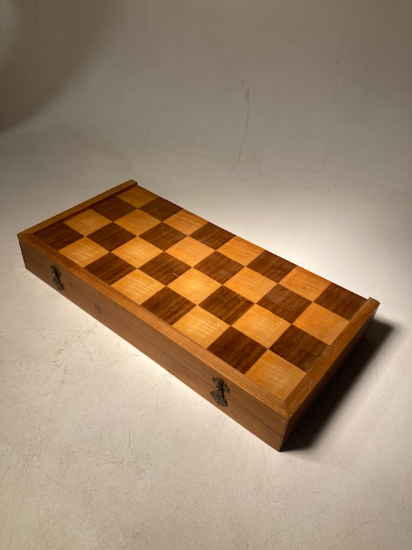 Hand decorated Swiss Chess set