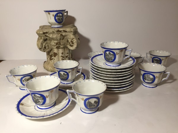 Avenir porcelain cups and saucers