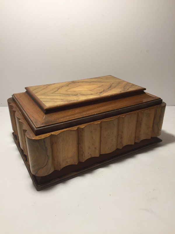 1940's wooden jewelry box