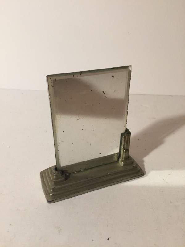 miniature art Deco picture frame and mirror