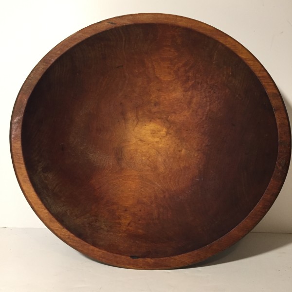 Primitive hand made wooden bowl