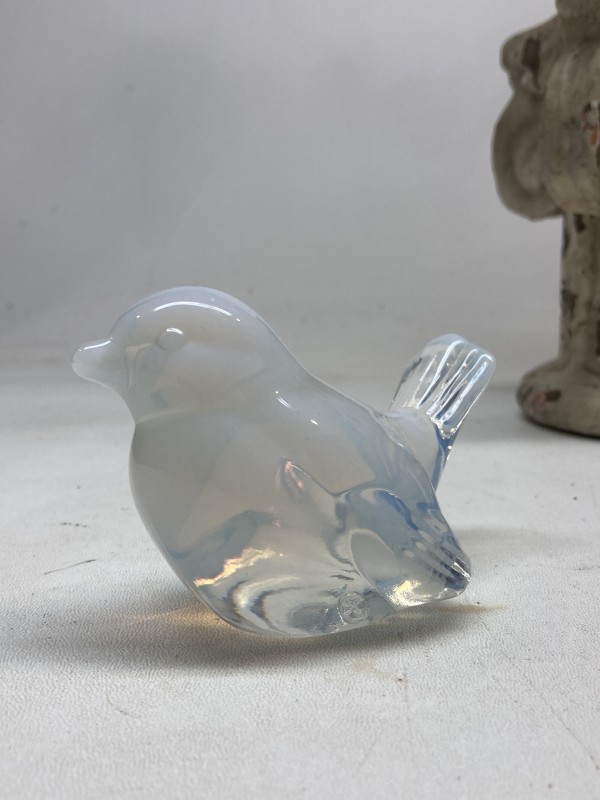 opalescent small glass bird