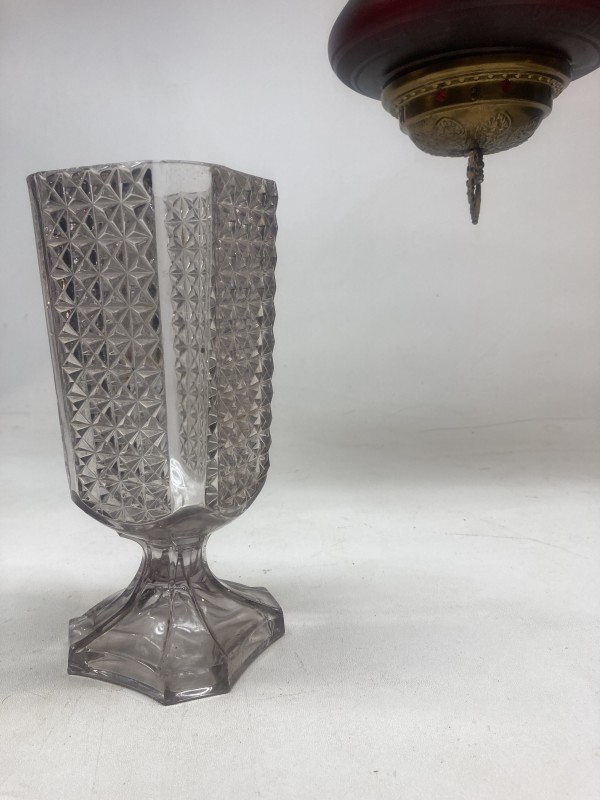 EAPG pressed glass celery vase by Duncan and Miller