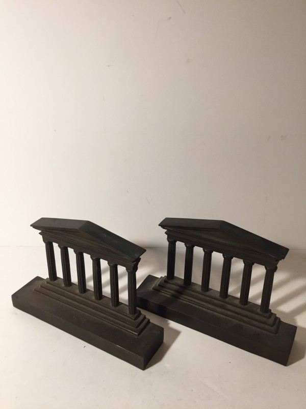 Iron architectural bookends