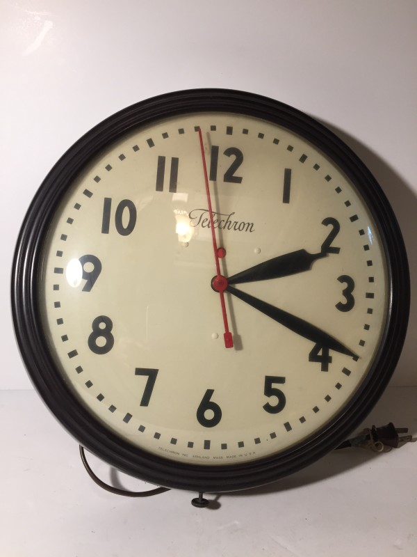 Vintage Telechron wall clock