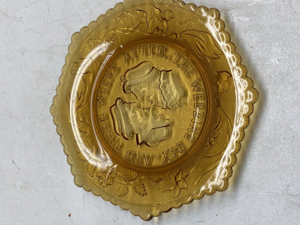 Amber EAPG marriage plate