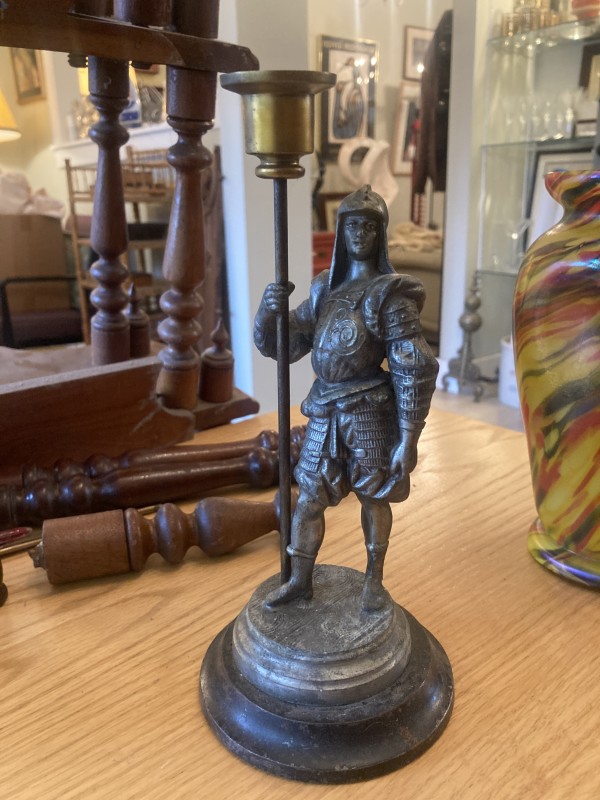 Knight candle stand