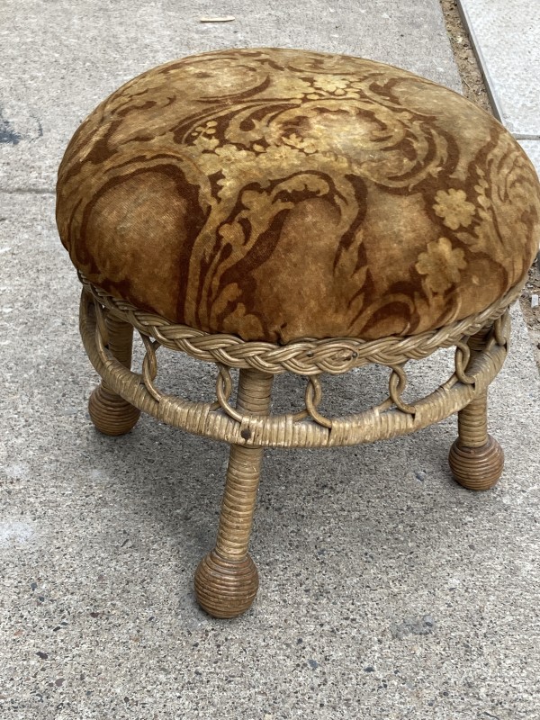 Victorian wicker stool