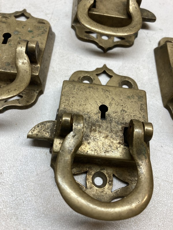 Brass Victorian era lock handels