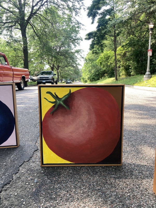 original painting of a tomato