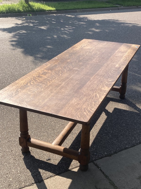 Great solid oak harvest table