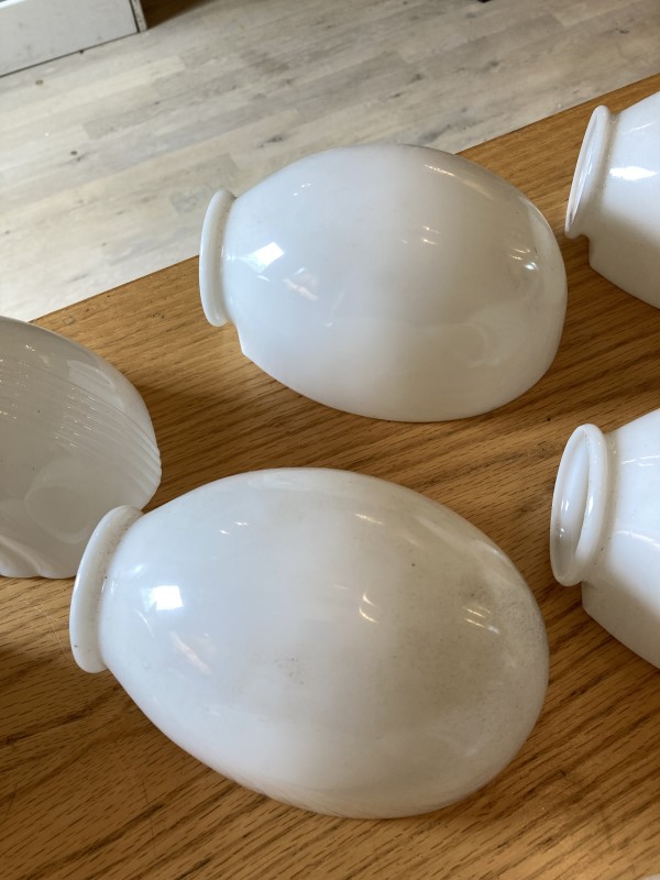 Art Deco glass bathroom globes