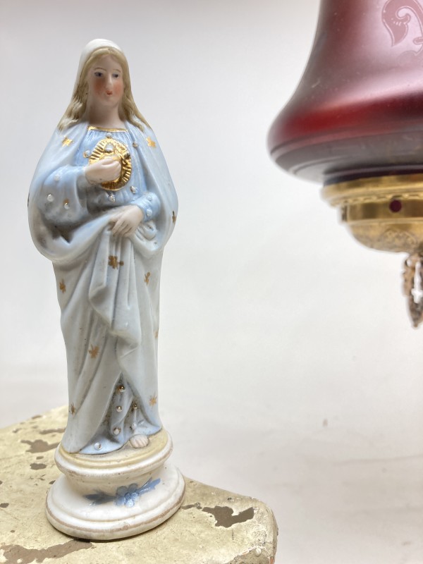 Hand painted porcelain Madonna figure