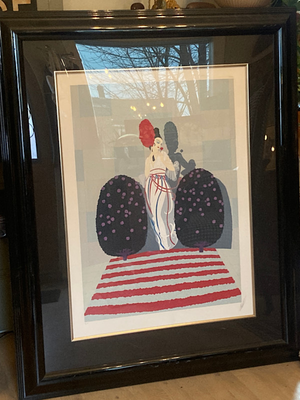 Framed serigraph Lafayette by ERTE