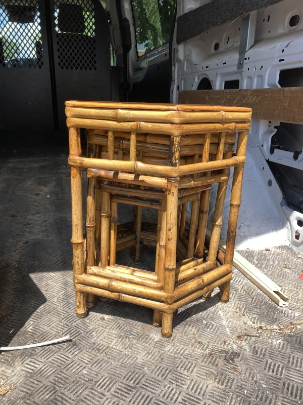 Bamboo 4 nesting tables