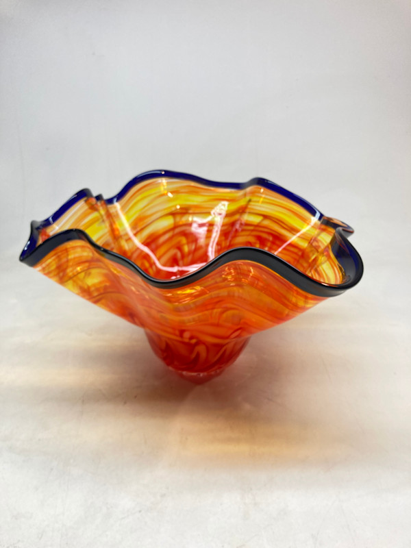 Swamp glass art glass bowl