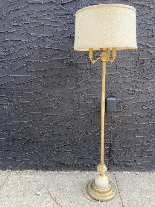 floor lamp with light up acro agate glass base