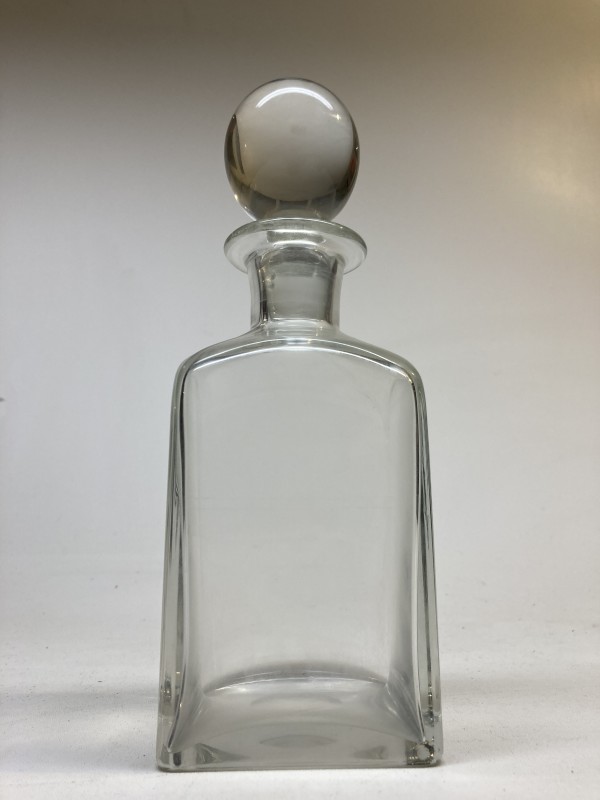 hand blown glass decanter