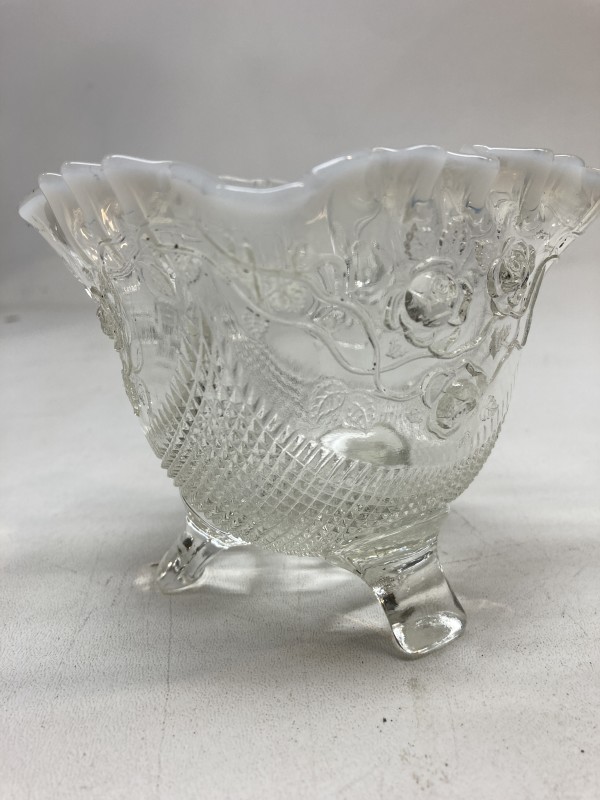 Jefferson Opalescent  three legged vase