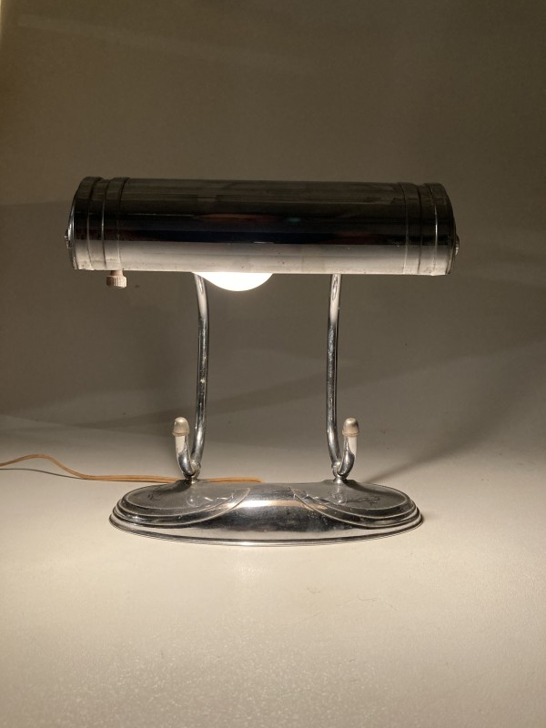 Chrome Art Deco desk lamp