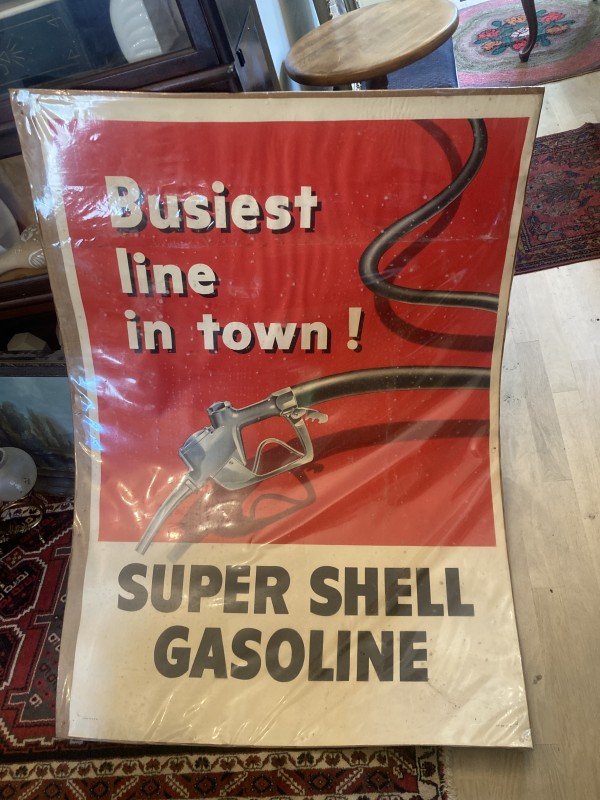 unframed Shell oil gasoline poster