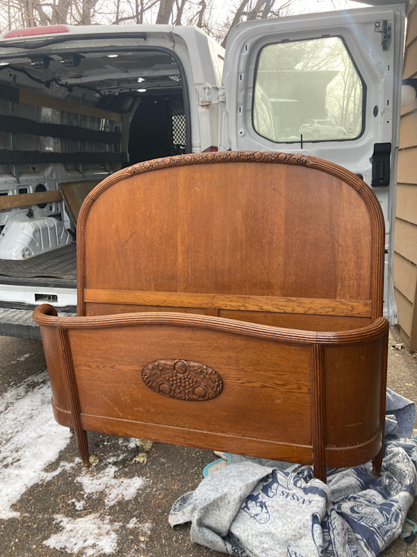 Art Deco double bed