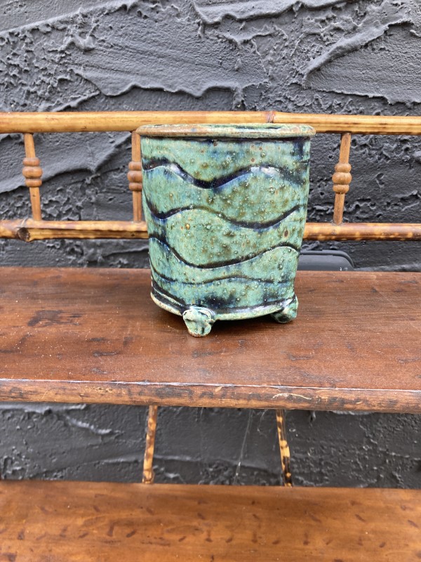 Hand made studio art pottery vase