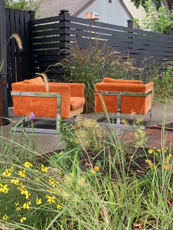 Milo Baughman cube chairs