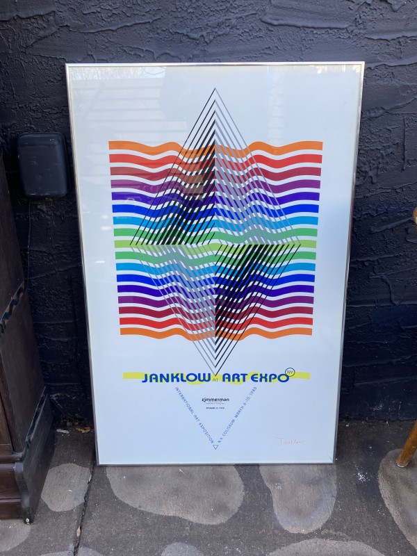 Framed Janklow Art Expo post modern poster