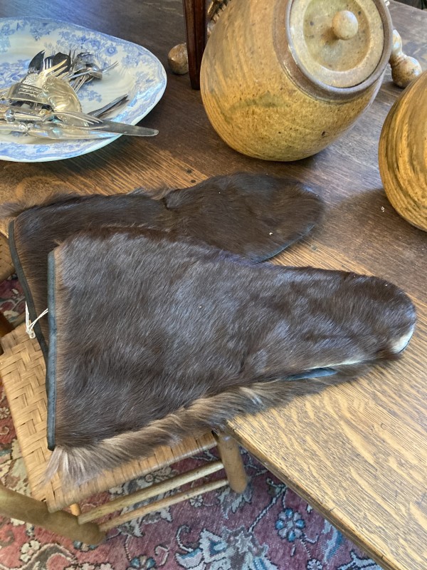 Pair of 19th century beaver gloves