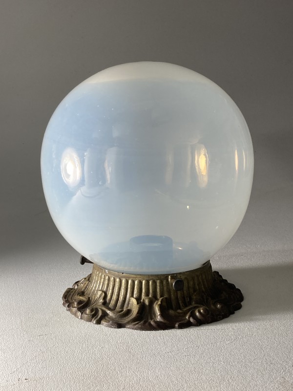 Victorian hand blown globe light