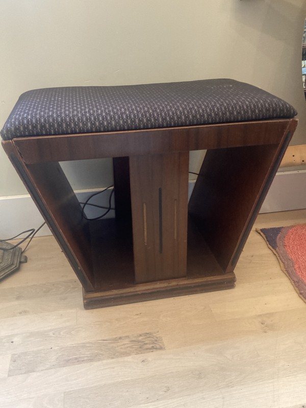 Art Deco vanity bench