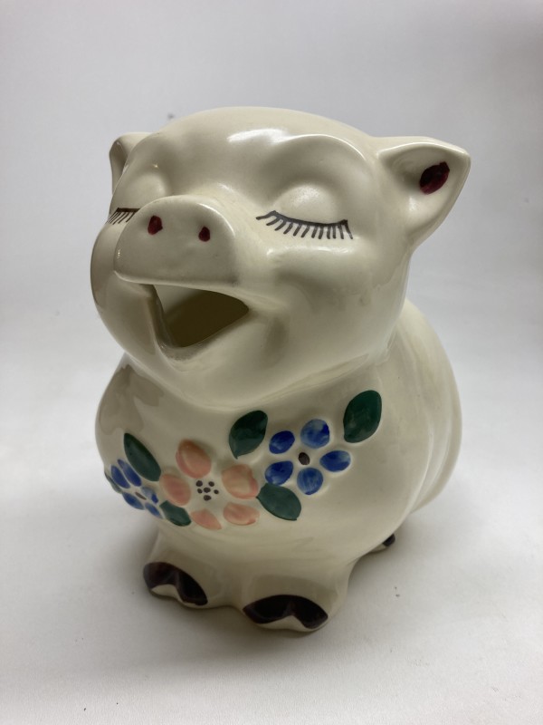 Shawnee Pig art pottery pitcher