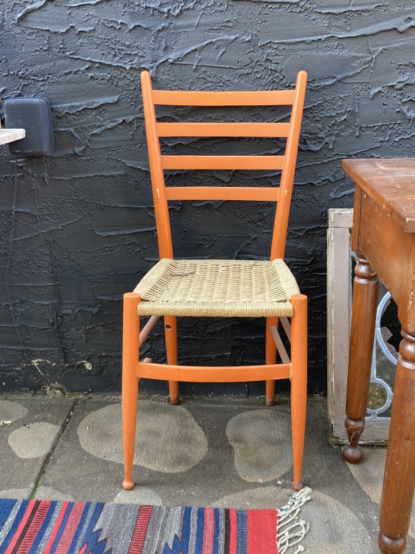 Danish orange chair