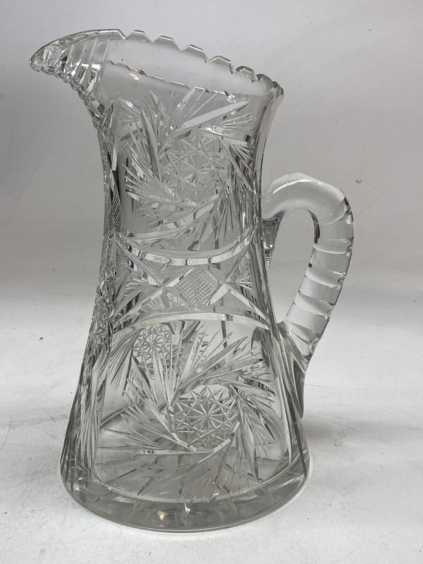 Victorian glass pitcher