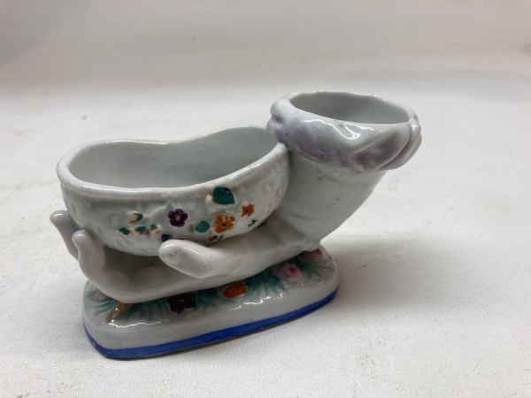 early soft paste porcelain hand vase