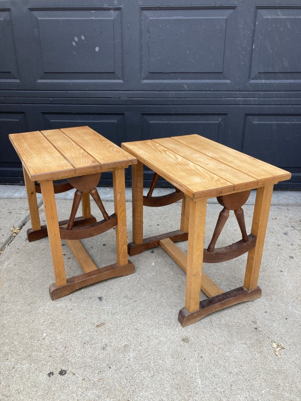 Ranch style 1950's end tables