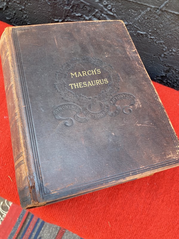 Leather bound thesaurus