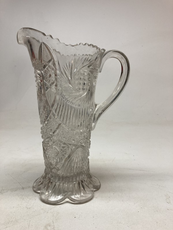 pressed glass pitcher