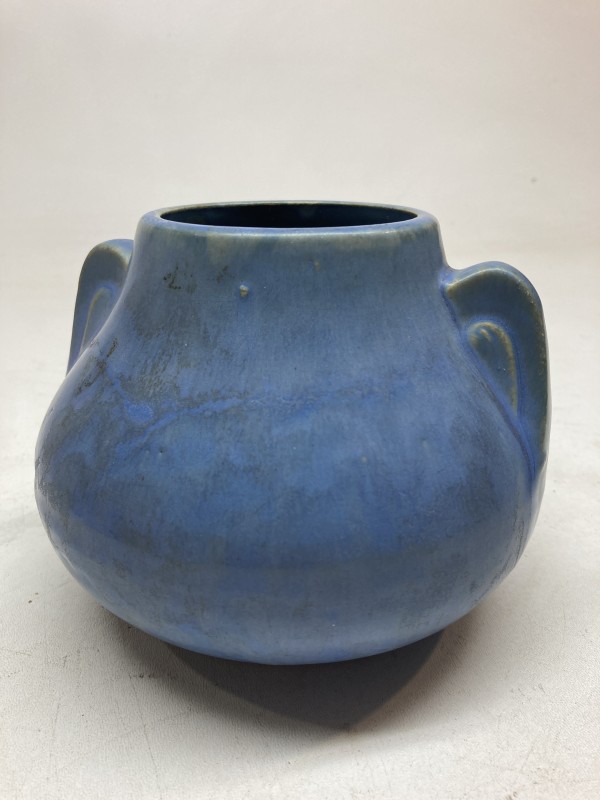 blue pottery vase