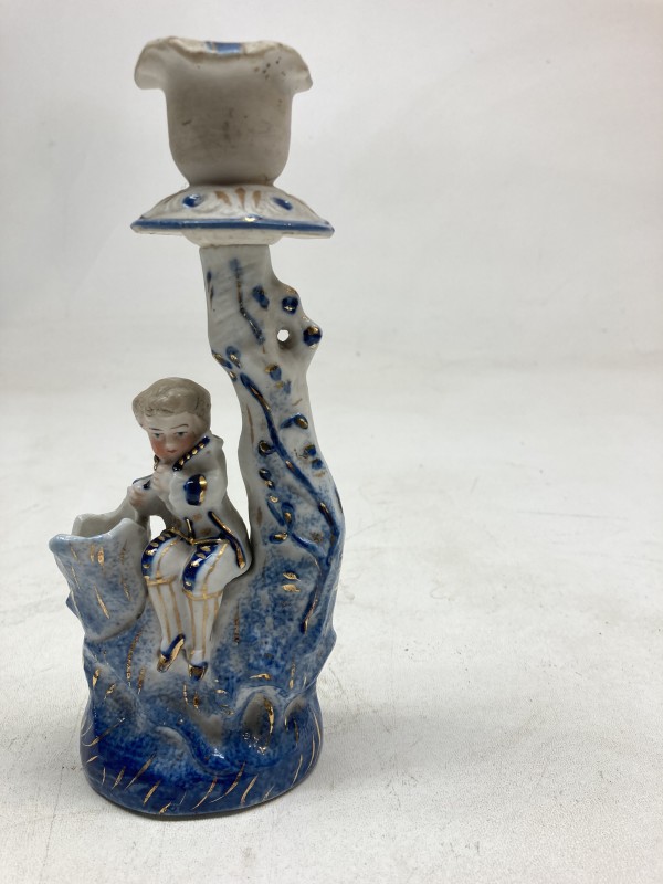 Porcelain blue and white candle stick