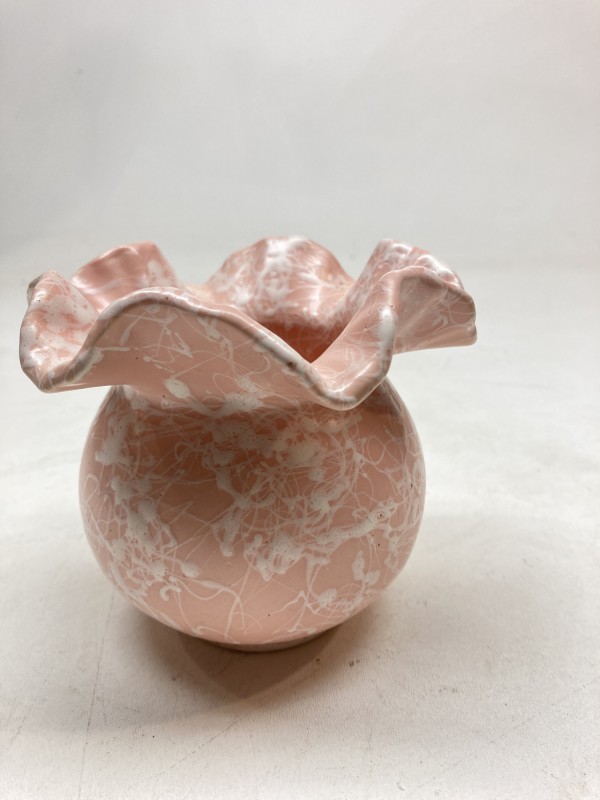 Pink pottery bowl