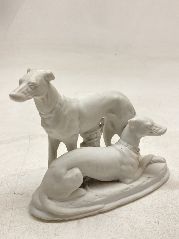 Parian dog figures