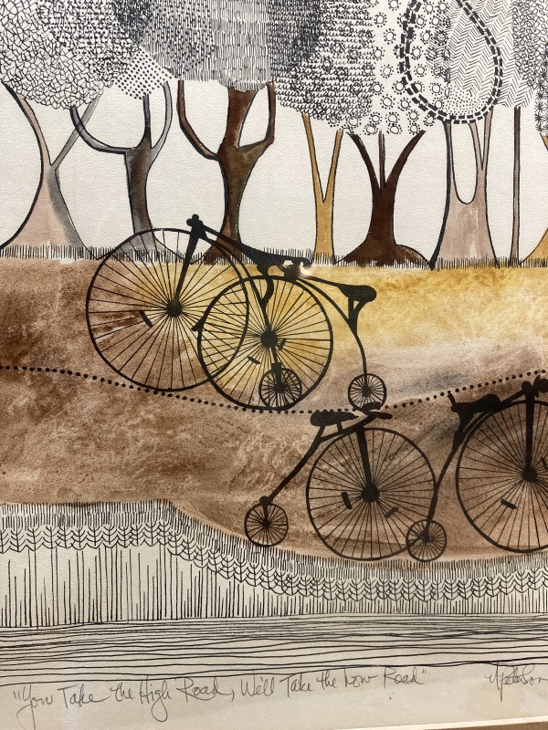 Virginia Peterson bicycle painting