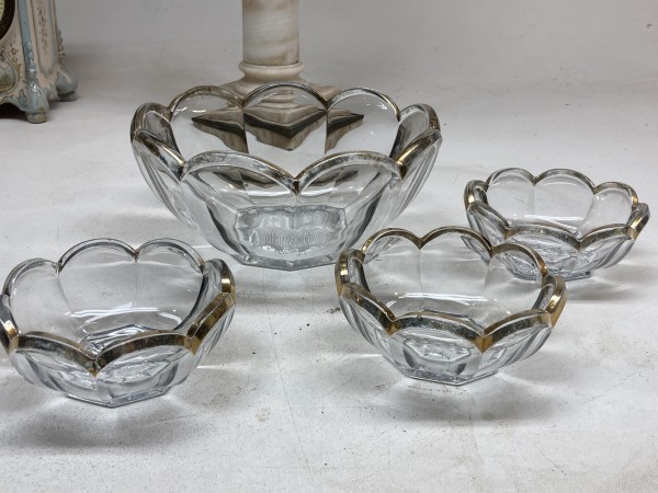 Clear glass bowls