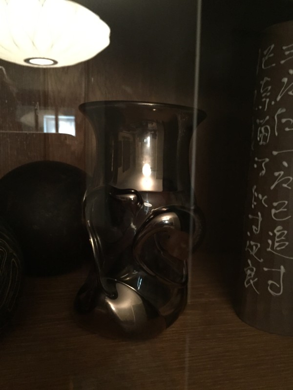 Original art glass vase by Wayne File