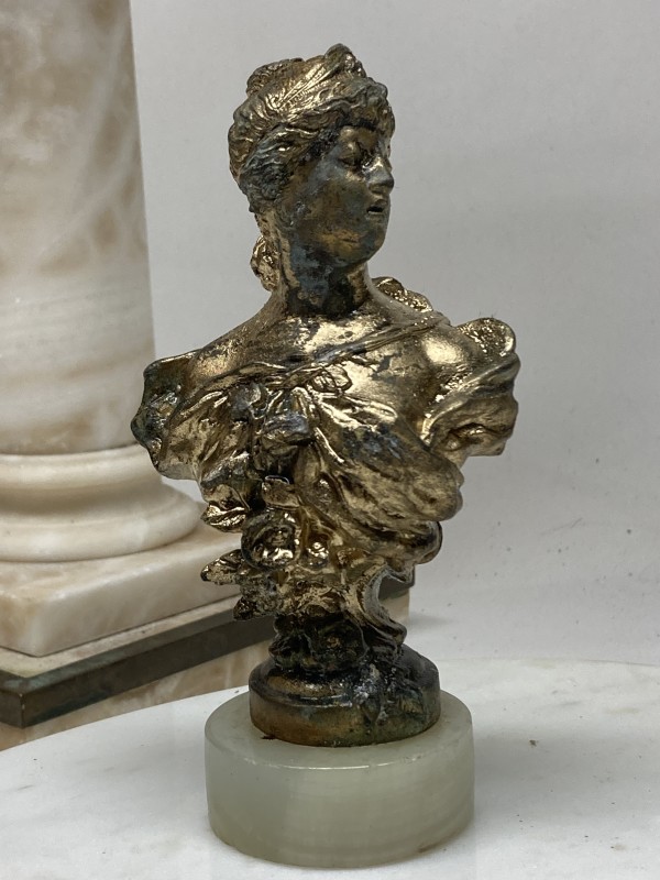 small sculptural female bust