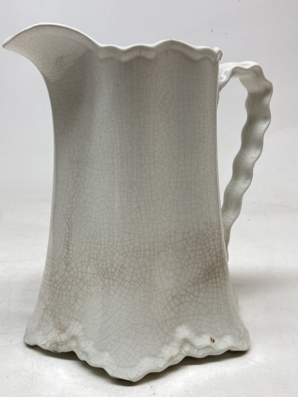 Large white porcelain pitcher