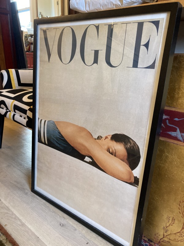 Framed Vogue poster